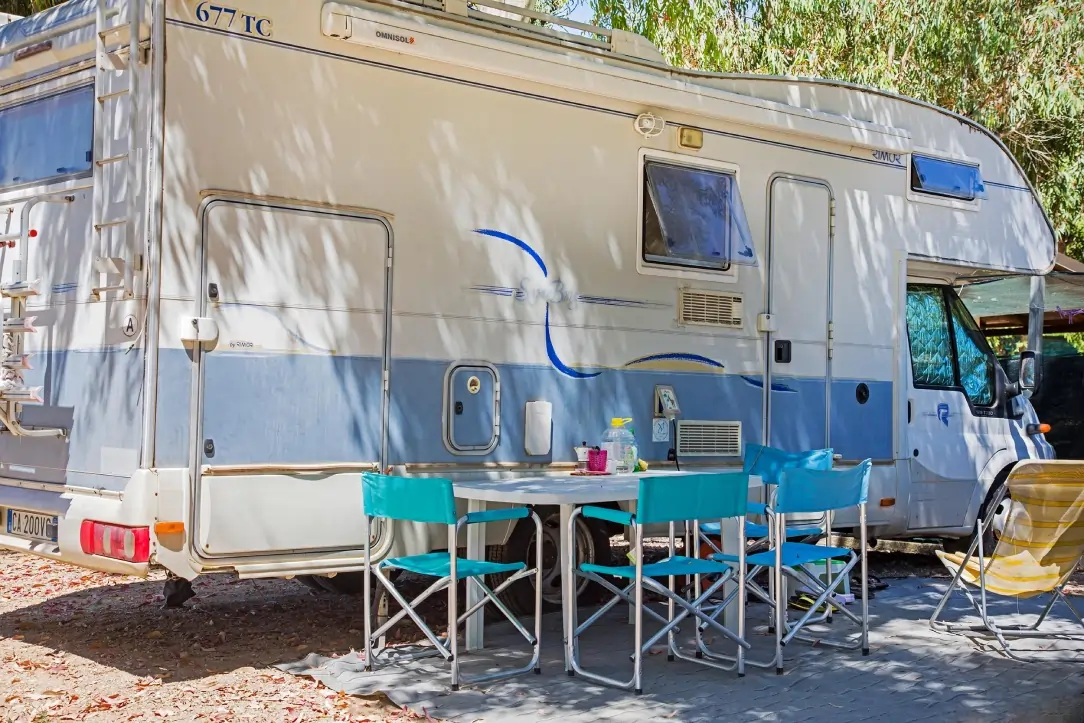 Camper with Outdoor Area